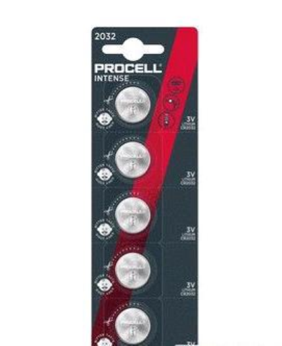DURACELL PROCELL CR2032 BATTERIA A BOTTONE AL LITIO 3V CONF 20 Pz.CONF 5 Pz.x 4 BLISTER TOT 20 Pz.